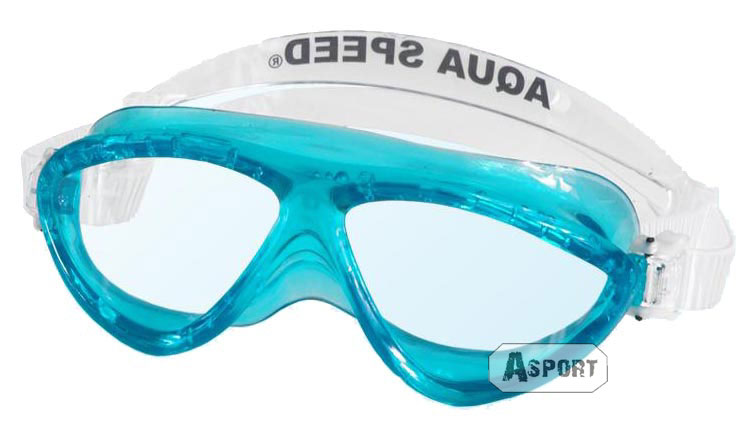 Gogle do pływania dziecięce CURRENT JR niebieskie Aqua-Speed