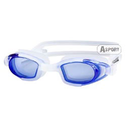 Okulary pływackie dziecięce MAREA JR biało-niebieskie Aqua-Speed