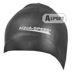 Czepek pływacki, silikonowy RACER czarny Aqua-Speed