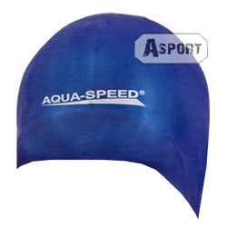 Czepek pływacki, silikonowy RACER granatowy Aqua-Speed