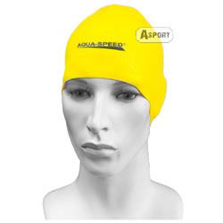 Czepek pływacki, silikonowy RACER żółty Aqua-Speed
