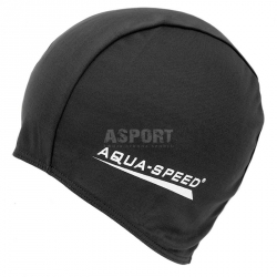 Czepek pływacki z poliestru POLYESTER CAP czarny Aqua-Speed