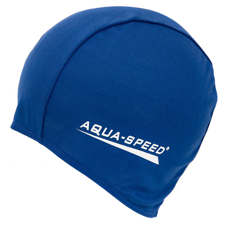 Aqua-Speed Badekappe SPEED M Badehaube Schwimmhaube für Lange Haare blau 
