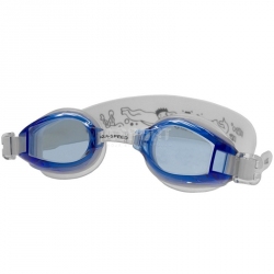 Okulary pływackie dziecięce ACCENT biało-niebieskie Aqua-Speed