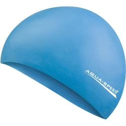 Czepek pływacki z lateksu SOFT LATEX niebieski Aqua-Speed