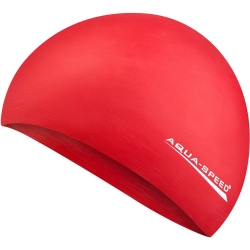 Czepek pływacki z lateksu SOFT LATEX czerwony Aqua-Speed