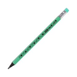 Ołówek trójkątny JUMBO z gumką zielony pastelowy Easy