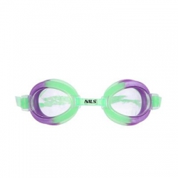 OKularki pływackie dziecięce 173 AF zielono-fioletowe NILS