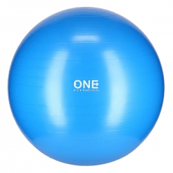 Piłka gimnastyczna GYM BALL 10 75cm niebieska + pompka ONE FITNESS