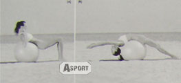 Piłka gimnastyczna do ćwiczeń 65 cm jasny fiolet + pompka Spokey