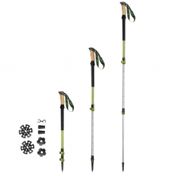 Kije trekkingowe 105-135 cm COMPASS zielone Spokey