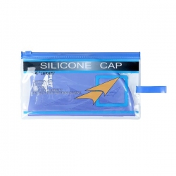 Jednokolorowy czepek silikonowy z tłoczeniem SE34 fioletowy SPURT